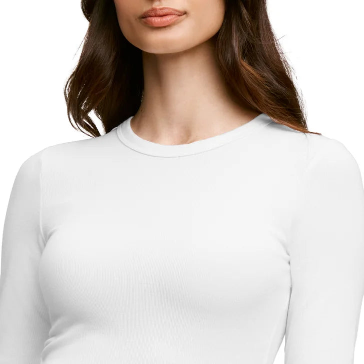 Banana Republic Women's Ribbed Crewneck Long Sleeve T-shirt, 2-pack