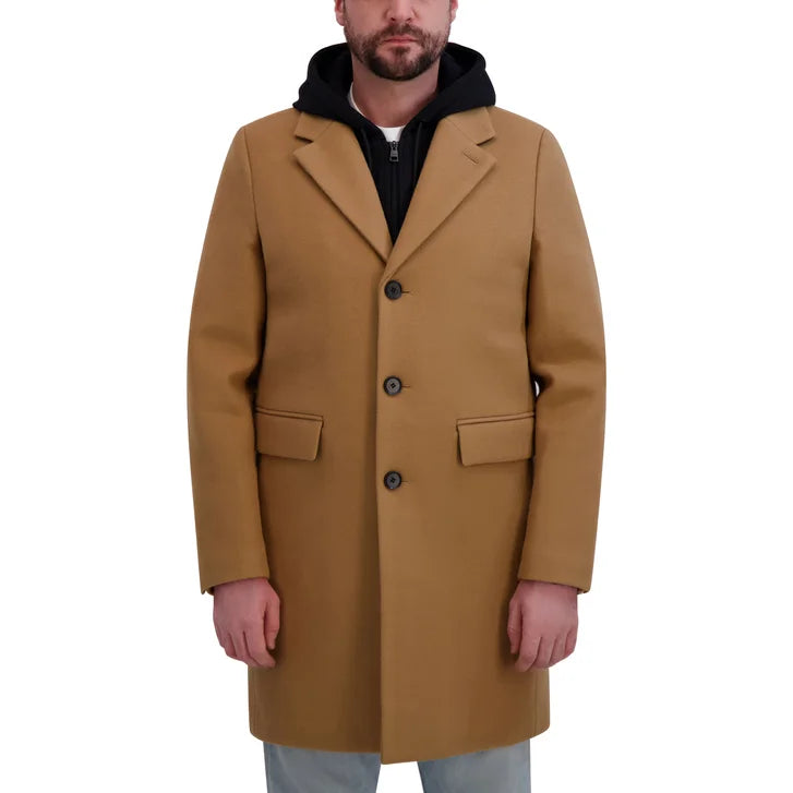 DKNY Men's Faux Wool Coat