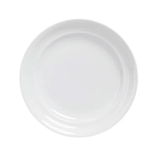 Rimmed 12-piece Glossy Porcelain Dinnerware Set