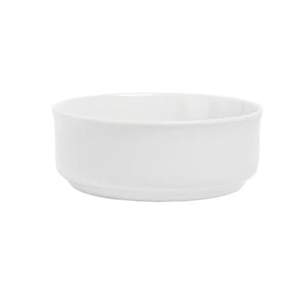 Rimmed 12-piece Glossy Porcelain Dinnerware Set