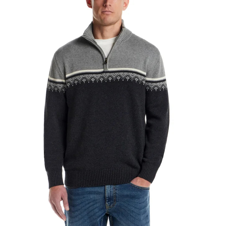 Weatherproof Vintage Men's 1/4 Zip Holiday Sweater