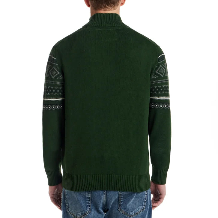 Weatherproof Vintage Men's 1/4 Zip Holiday Sweater