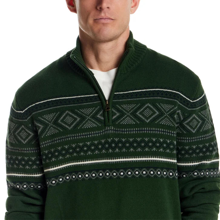 Weatherproof Vintage Men's 1/4 Zip Holiday Sweater