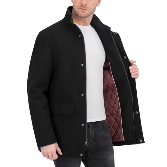 Nautica Mens Wool Blend Coat
