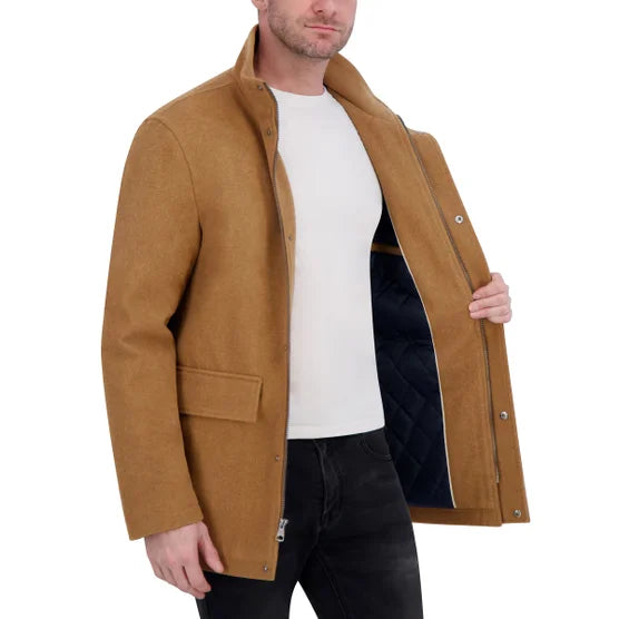 Nautica Mens Wool Blend Coat