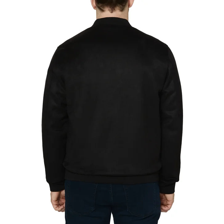 Infinity Men's Faux Suede Bomber Jacket