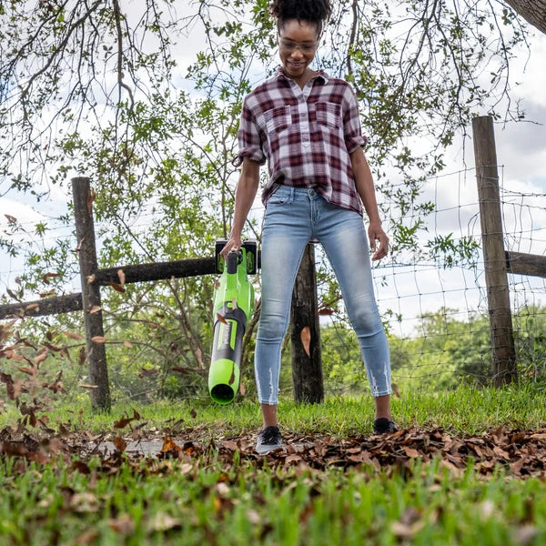 Greenworks 2x24V Mower, Trimmer, Blower Combo Kit with (4) 4ah Batteries