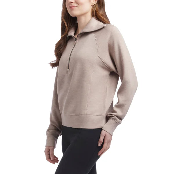 Danskin Women's Luxe Half Zip Top