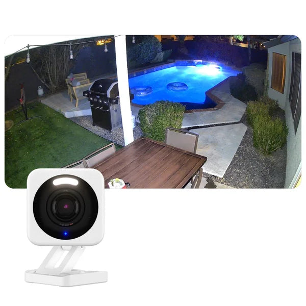 Wyze Wired 2.5k Floodlight Pro and Indoor/Outdoor Security Camera Bundle