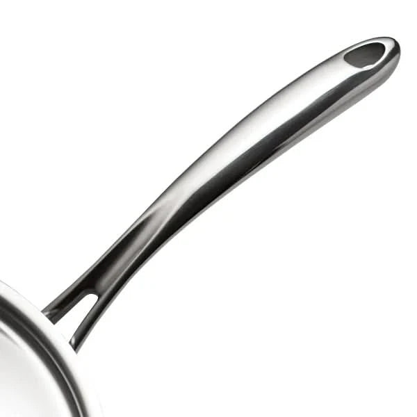 Tramontina 4-piece Stainless Steel Fry Pan Set with Ceramic Nonstick Interior and Lids