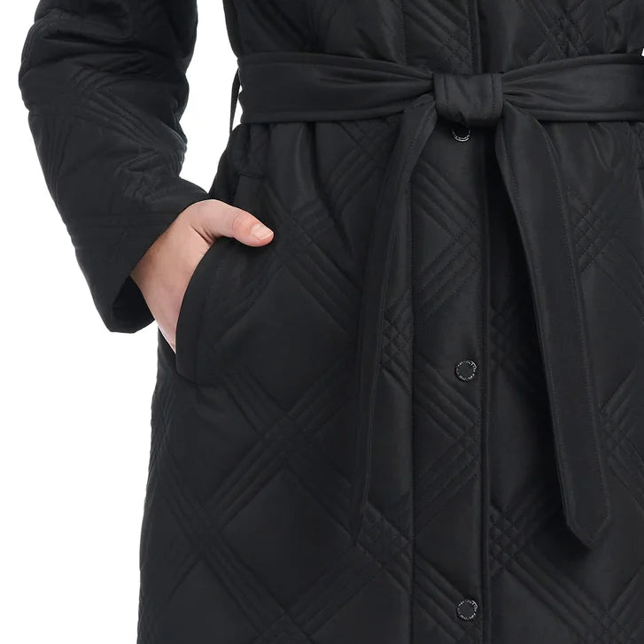Jones New York Women's Belted Quilt Jacket