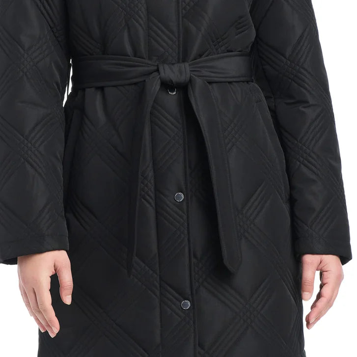 Jones New York Women's Belted Quilt Jacket