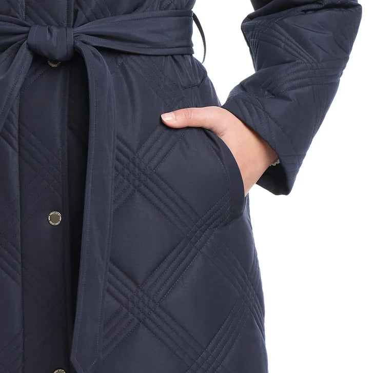 Jones New York Women's Belted Quilt Jacket