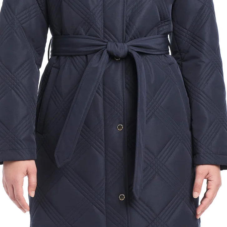 Jones New York Women's Belted Quilt Jacket