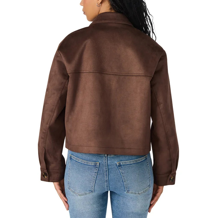 Steve Madden Women's Faux Suede Crop Jacket
