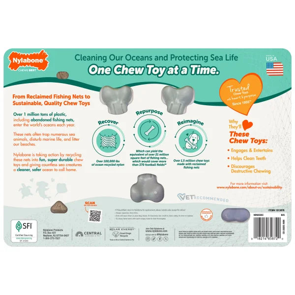 Nylabone Ocean Chew Dog Toy Collection, 3-count