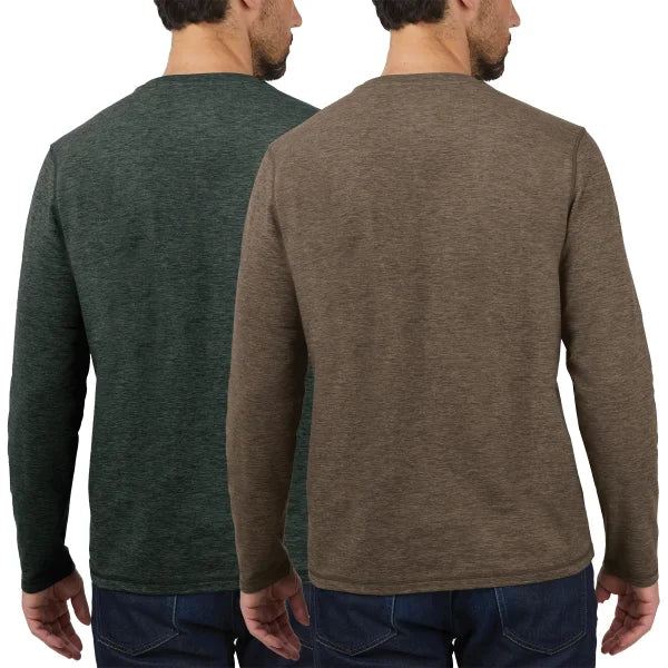 Rugged Elements Men's Long Sleeve Crew Tee, 2-pack