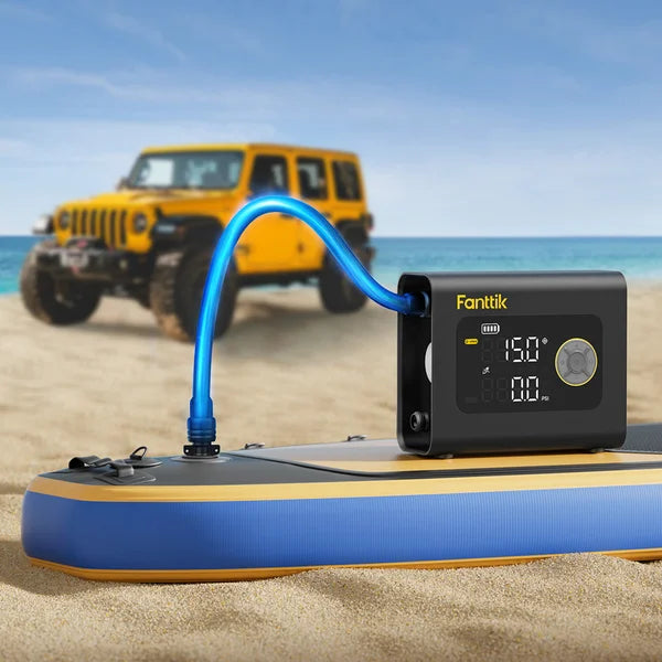 Fanttik S300 Cross Portable Tire Inflator, Paddle Board Pump with Light and Power Bank