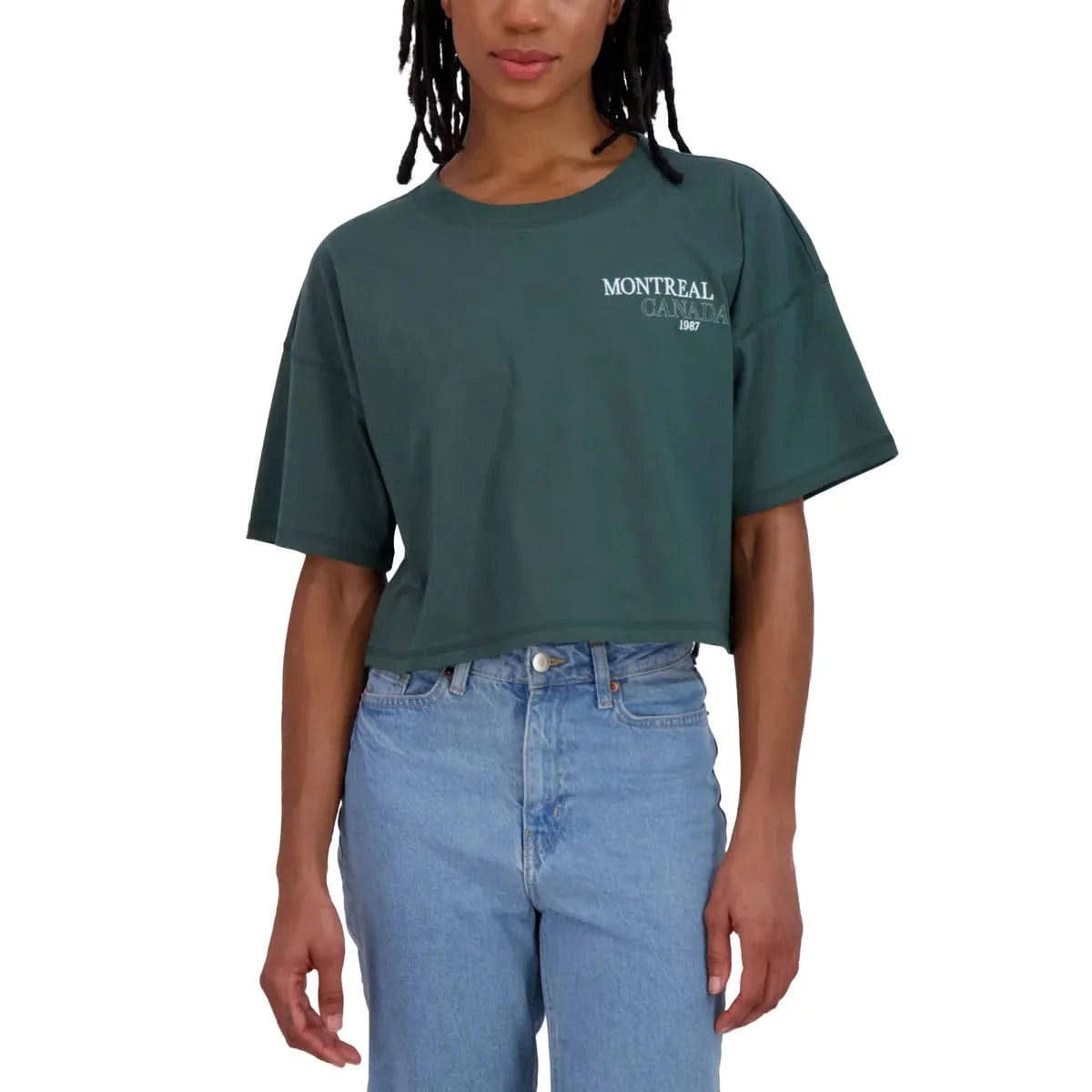 Aéropostale Women's Crop Boyfriend Destination Tee