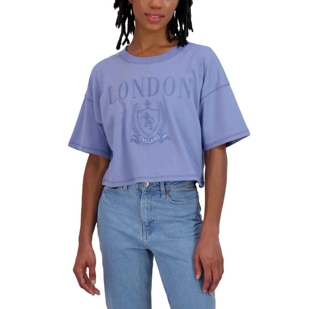 Aéropostale Women's Crop Boyfriend Destination Tee