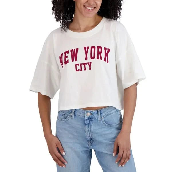 Aéropostale Women's Crop Boyfriend Destination Tee