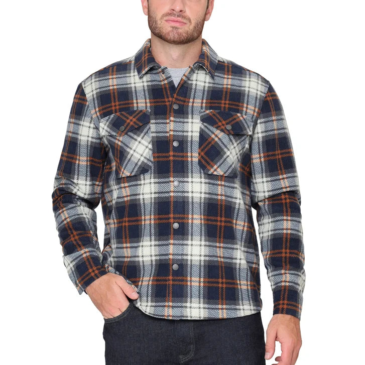 BC Clothing Men's Textured Flannel