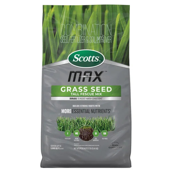 Scotts Max Grass Seed Tall Fescue Mix, 12 lbs