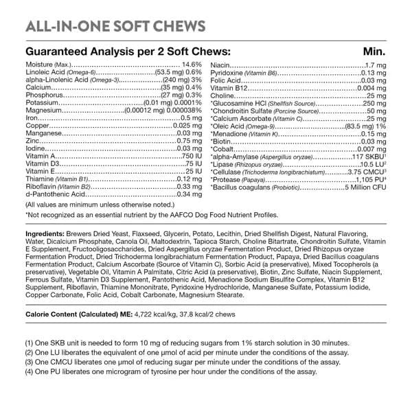 NaturVet All-In-One Daily Essentials Soft Chew Supplements for Dogs, 240-count