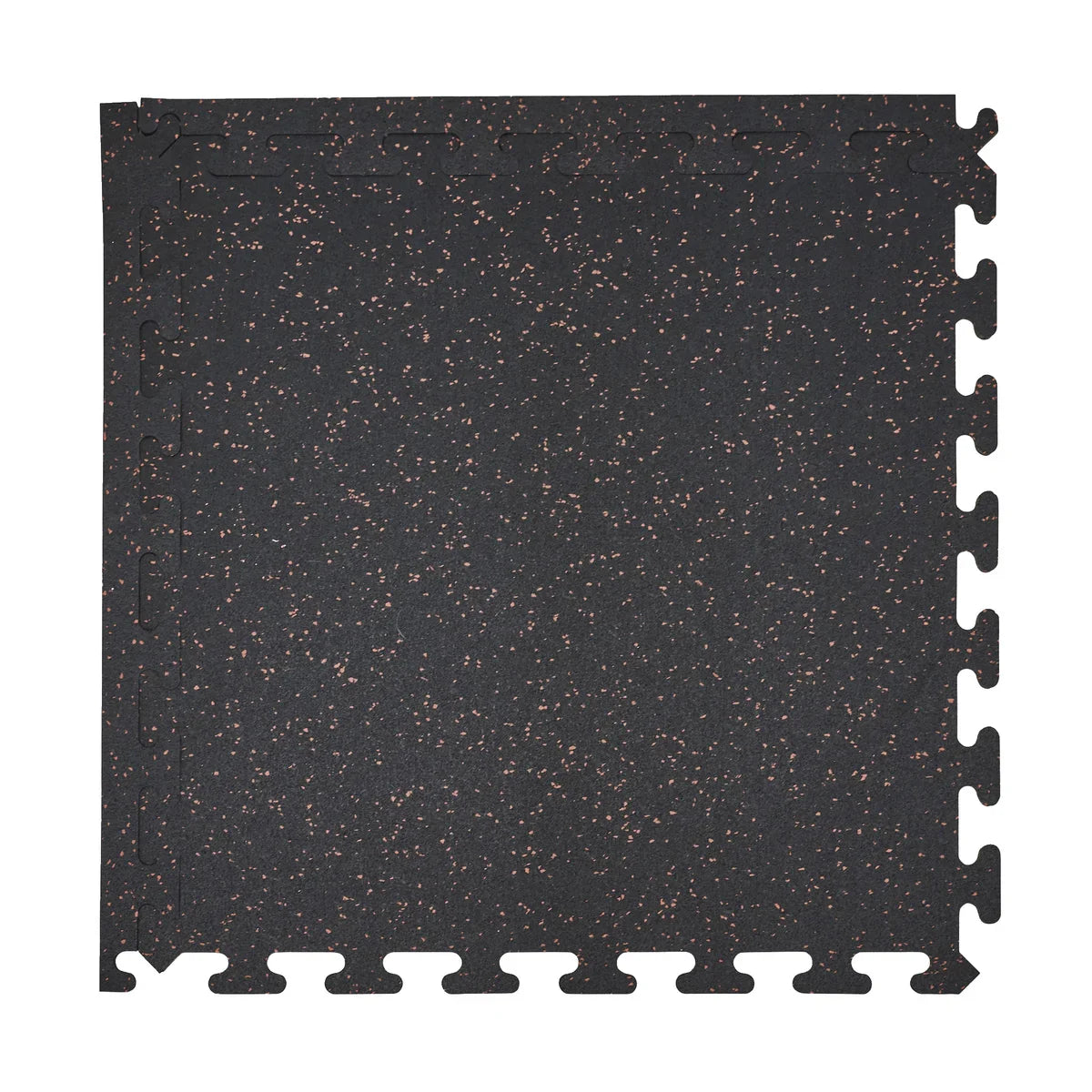 EZ Flex Interlocking Recycled Rubber Floor Tiles with Edges, 30.72 sq ft