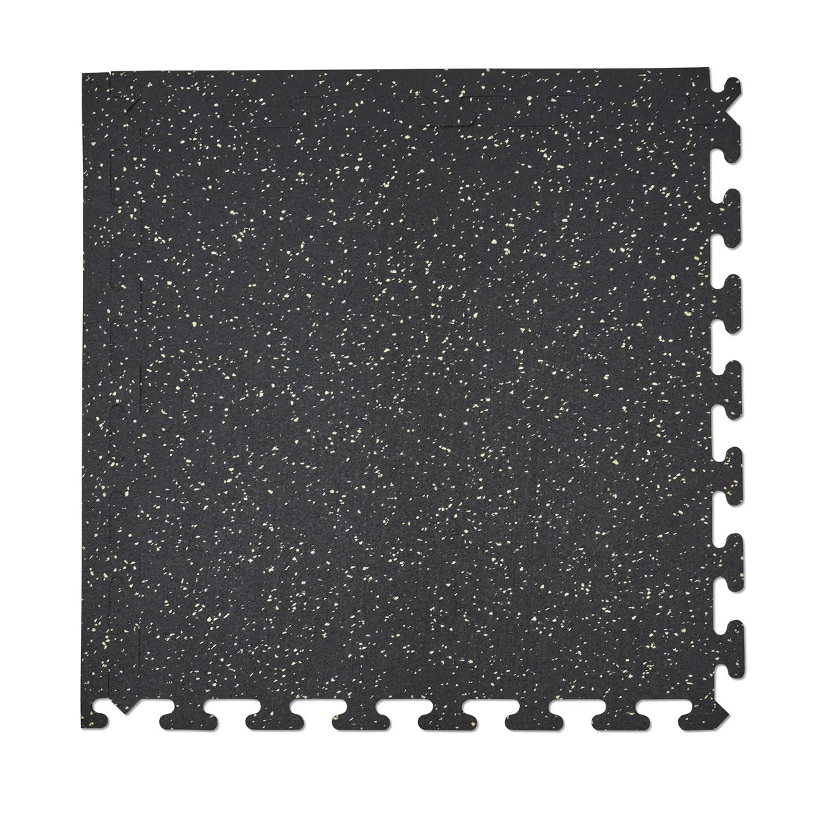 EZ Flex Interlocking Recycled Rubber Floor Tiles with Edges, 30.72 sq ft