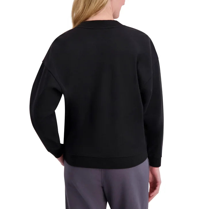 DKNY Women's Logo Fleece Crewneck