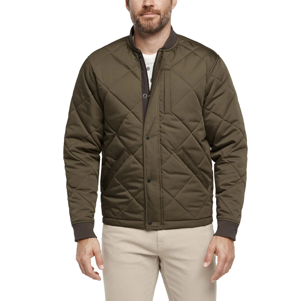 Banana Republic Mens Quilted Bomber Jacket