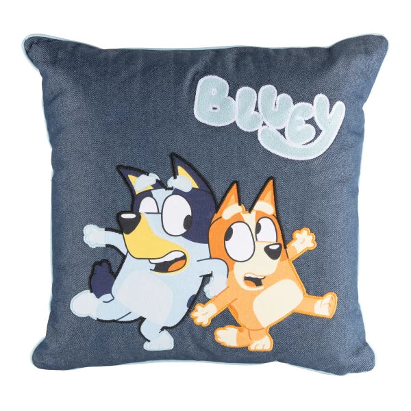 Bluey Denim Deco Pillow