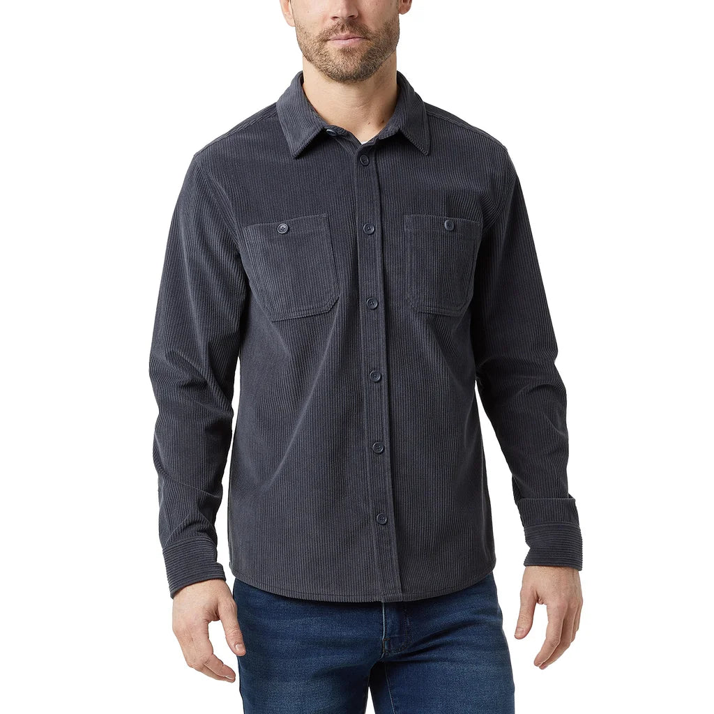 Degrees Mens Corduroy Overshirt
