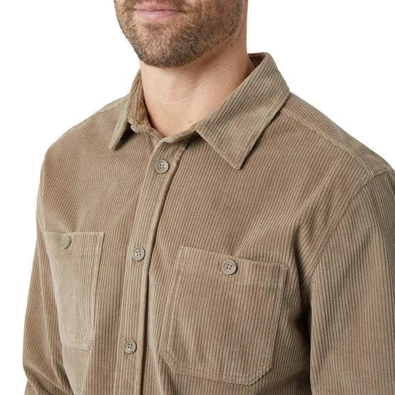 Degrees Mens Corduroy Overshirt