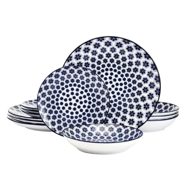 Pfaltzgraff Blooming Delight 12-piece Porcelain Dinnerware Set