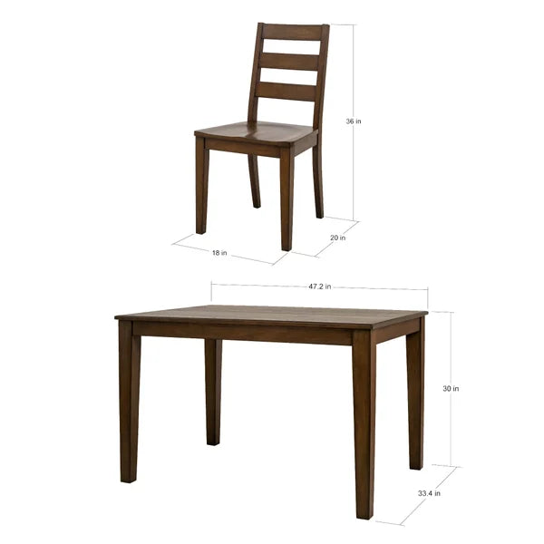Carson Dining Table and 4 Chairs