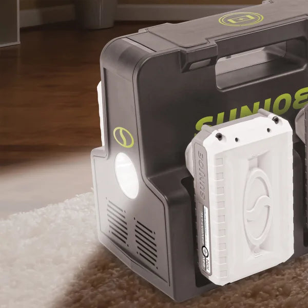 Sun Joe 24V Cordless Power Station with 4 x 2Ah Batteries