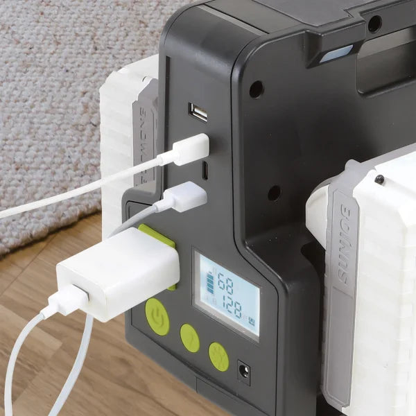 Sun Joe 24V Cordless Power Station with 4 x 2Ah Batteries