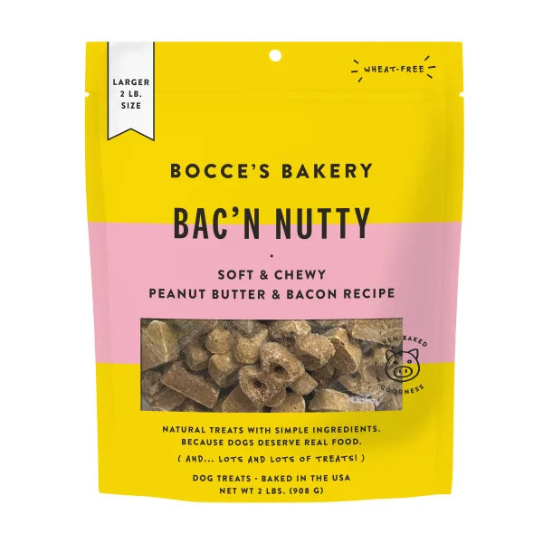 Bocce's Bakery Bac'N Nutty Biscuit 5 lbs, 2-pack