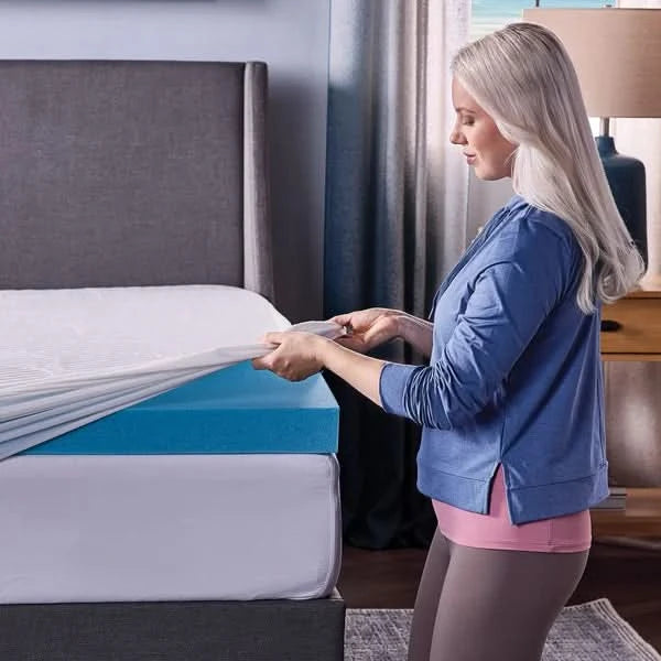 Novaform ComfortLuxe Plus Gel Memory Foam Mattress Topper