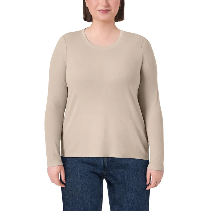 Mondetta Women's Ribbed Long Sleeve Top