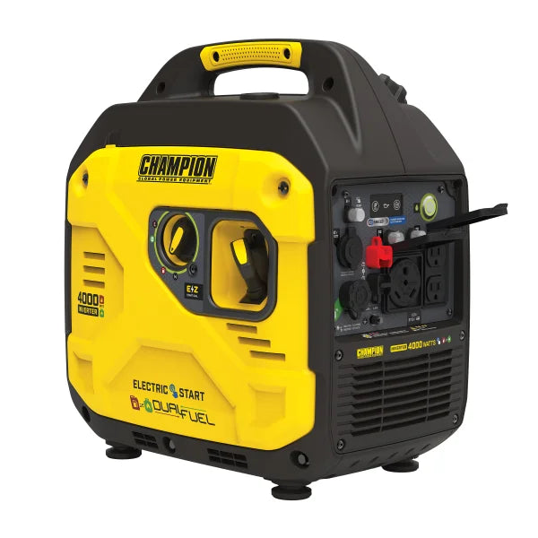 Champion 4000W Starting / 3300W Running Electric Start Dual Fuel RV Ready Inverter Generator
