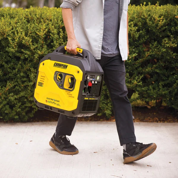 Champion 4000W Starting / 3300W Running Electric Start Dual Fuel RV Ready Inverter Generator