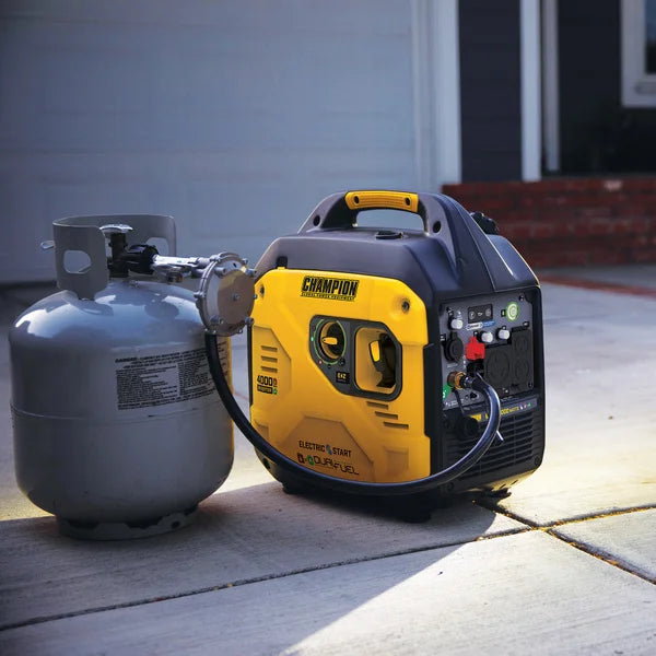 Champion 4000W Starting / 3300W Running Electric Start Dual Fuel RV Ready Inverter Generator