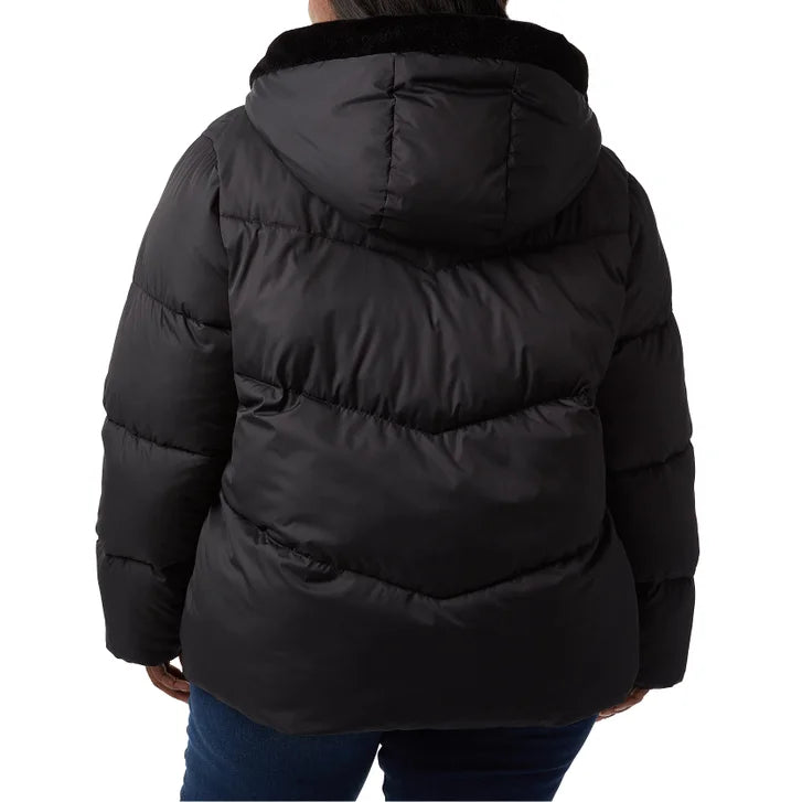 32 Degrees Women’s Quilted Jacket with Plush Lined Hood