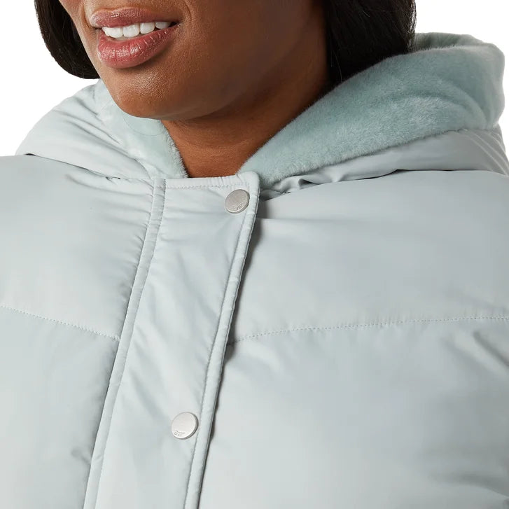 32 Degrees Women’s Quilted Jacket with Plush Lined Hood