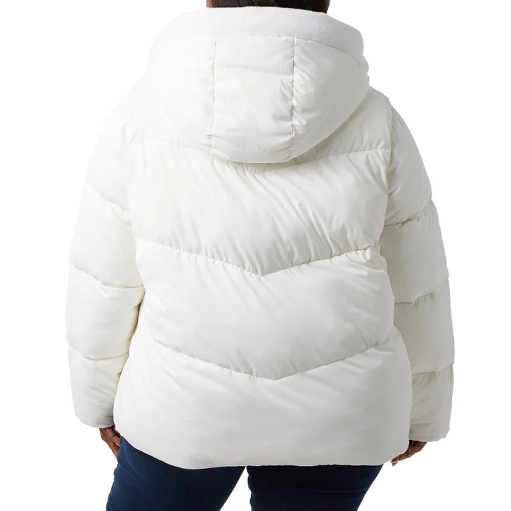 32 Degrees Women’s Quilted Jacket with Plush Lined Hood