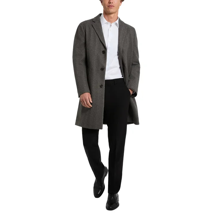 Kenneth Cole Men's Herringbone Overcoat