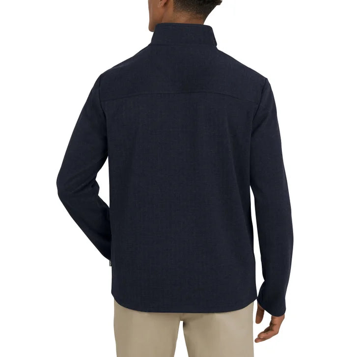 DKNY Men's Herringbone Quarter Zip
